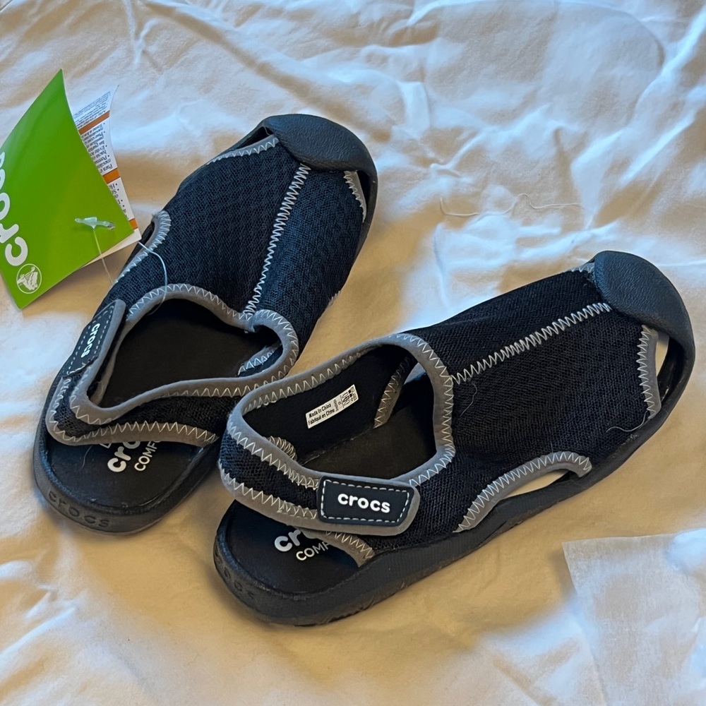 Crocs Kids Black Water Shoes